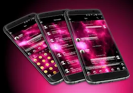 SMS Messages GlassNebula Theme ภาพหน้าจอ 1