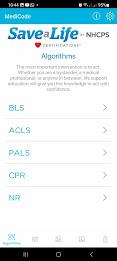 Schermata MediCode: ACLS, BLS & PALS 1