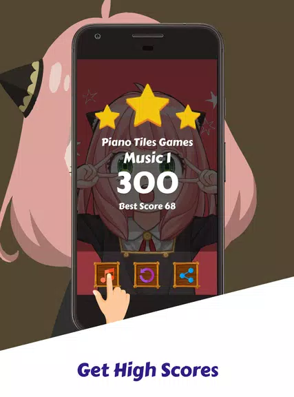 Spy X Family Game Piano Tiles Скриншот 3