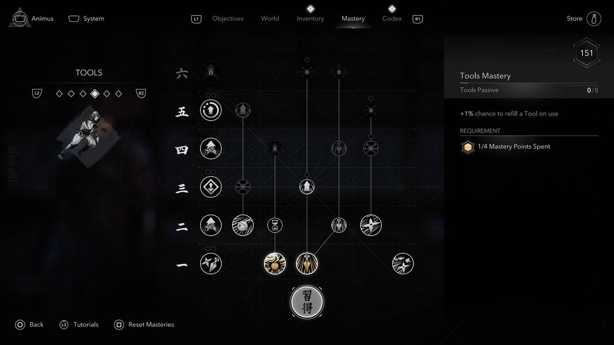 Naoe Skills Assassins Creed Shadows Tools