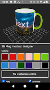 3D Mug Mockup Designer 스크린샷 1