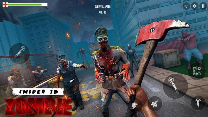 Sniper 3D Zombie: War Shooting Screenshot 4