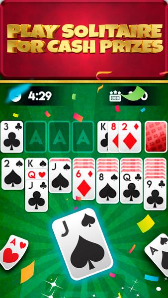 Solitaire Real Cash: Card Game ဖန်သားပြင်ဓာတ်ပုံ 1