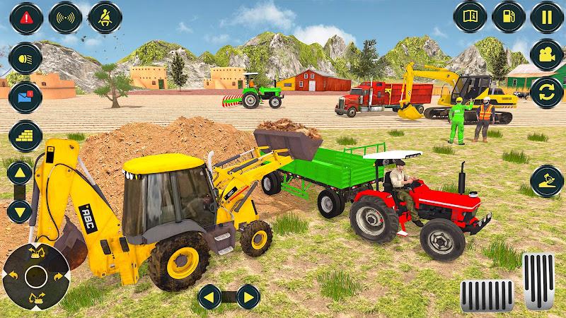 Village Excavator JCB Games Скриншот 1