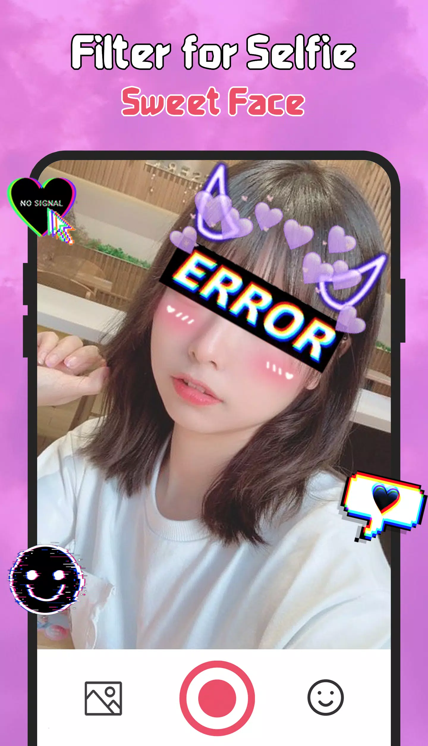 Filter for Selfie - Sweet Face Screenshot 1