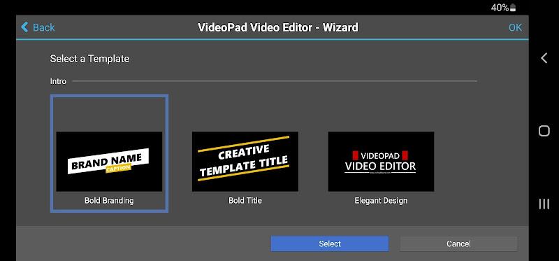 VideoPad Video Editor Zrzut ekranu 2