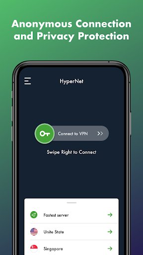 HyperNet Free VPN - Unlimited Captura de tela 2