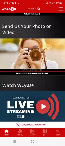 WQAD Storm Track 8 Weather स्क्रीनशॉट 4