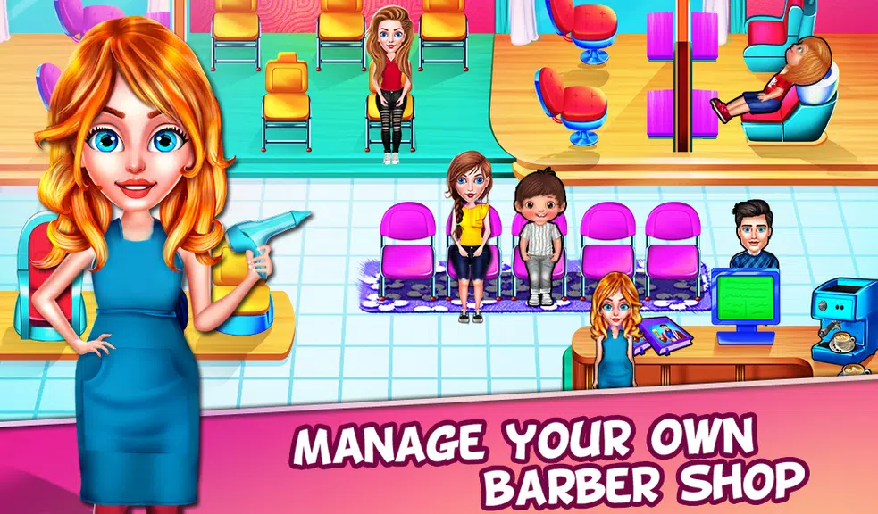 Barber Shop - Simulator Games Captura de tela 2