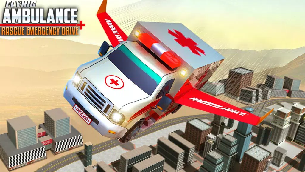 Flying Ambulance Rescue Drive Скриншот 3