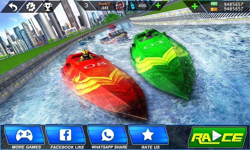 Speed Boat Crash Racing Скриншот 2