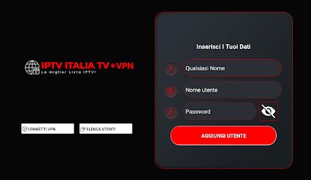 IPTV ITALIA TV + VPN 스크린샷 1