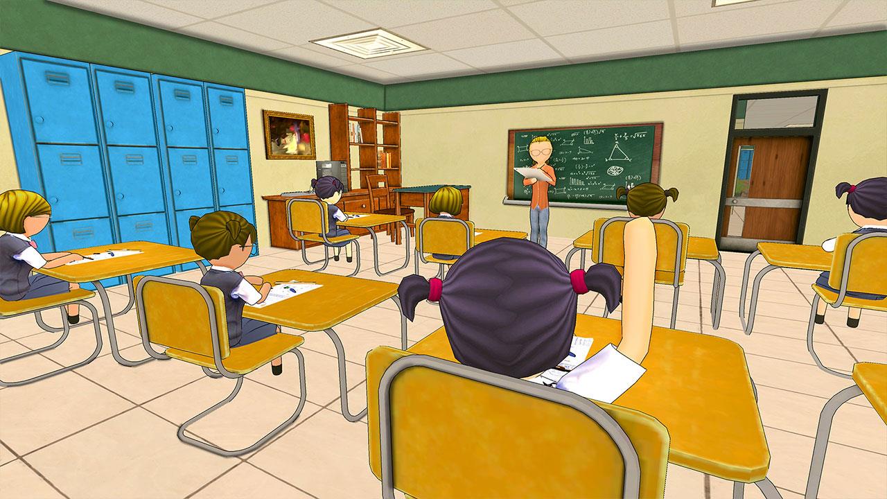 Stickman High School Girl Game Скриншот 4