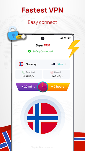 Norway VPN: Get Norway IP Ekran Görüntüsü 1