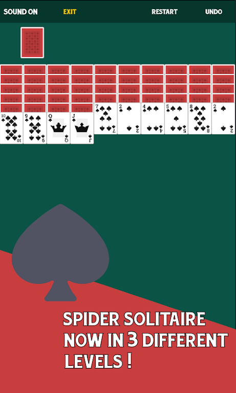 Spider Solitaire Free Card Game Screenshot 1