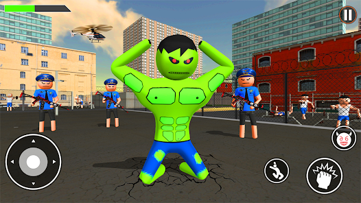 Incredible Monster: Superhero Prison Escape Games 스크린샷 2