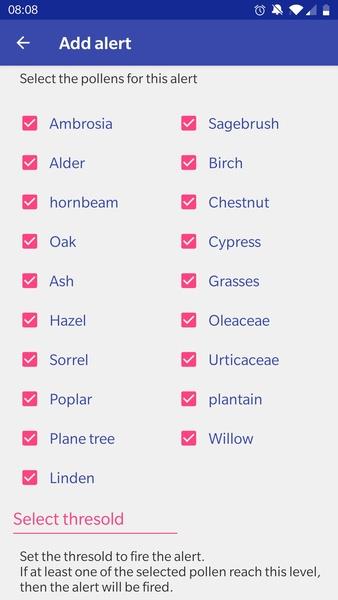 Alert Pollen Screenshot 3