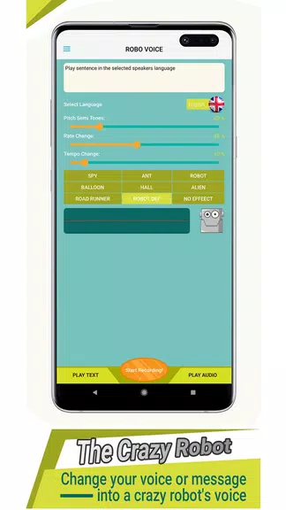 Robot Voice Captura de tela 2