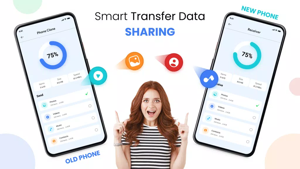 Transfer All Data - PhoneClone Zrzut ekranu 1