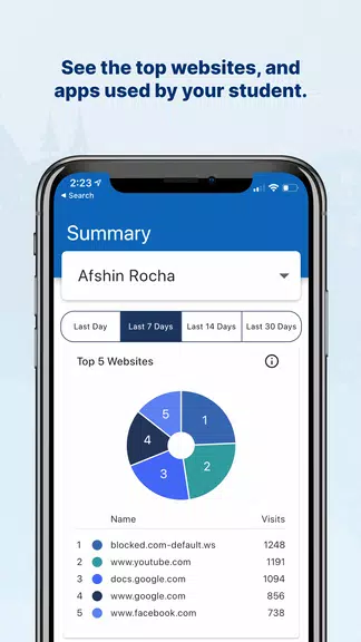GoGuardian Parent App Capture d’écran 1