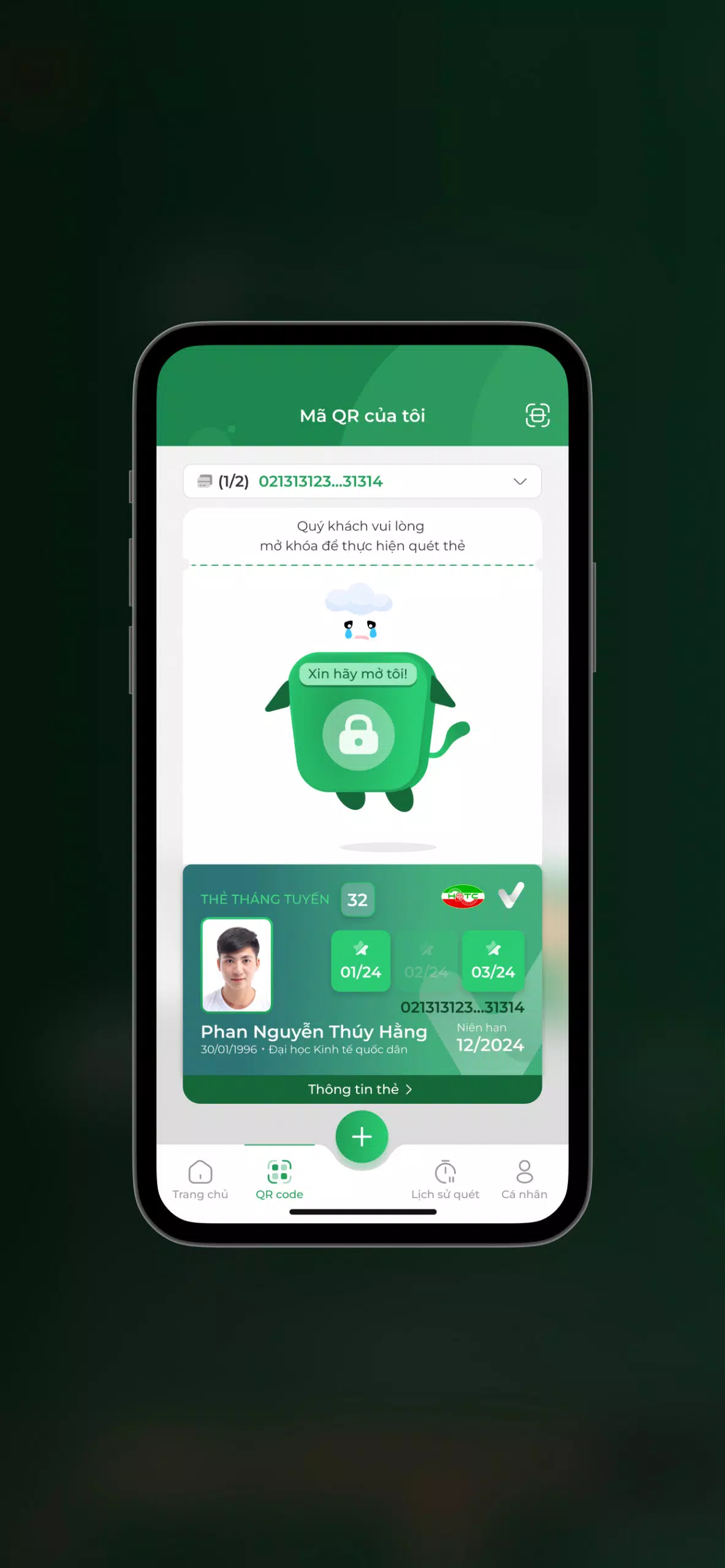 Thẻ Vé Giao Thông HN Скриншот 3
