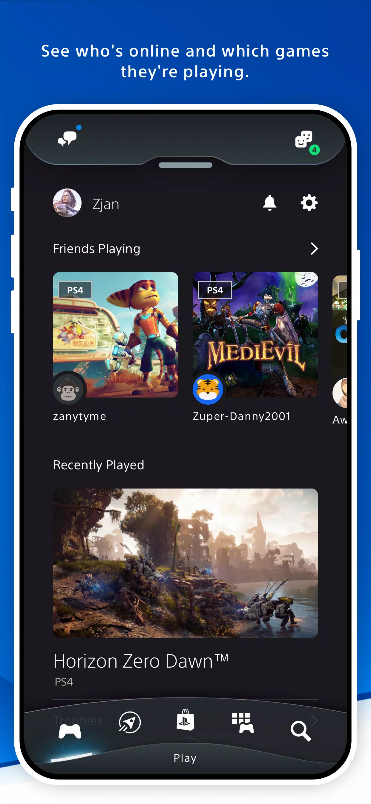 PlayStation App Zrzut ekranu 2