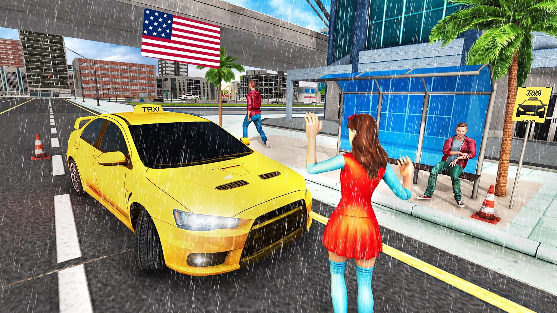 Taxi Car Driving : Taxi Sim 3D Screenshot 3