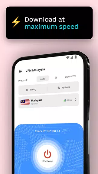 VPN Malaysia - Unlimited KL IP Capture d’écran 4