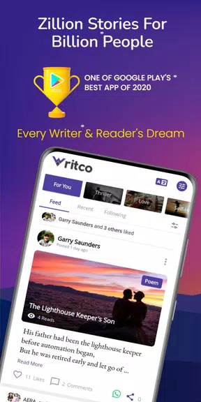 Writco – Read, Write, Publish স্ক্রিনশট 1