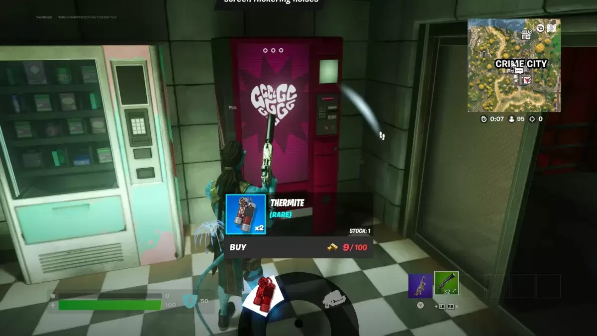 Thermite Vending Machine sa Fortnite Kabanata 6, Season 2.