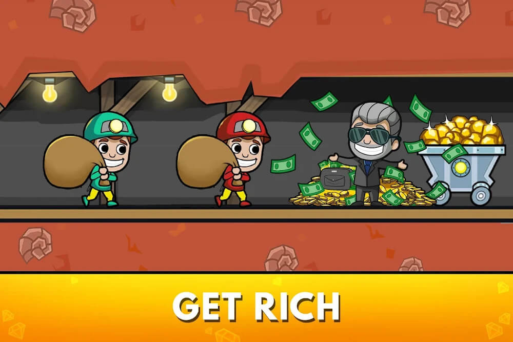 Idle Miner Tycoon Mod Zrzut ekranu 1