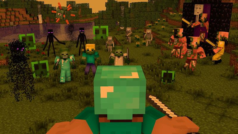 Minecraft: Zombie and Mutant Capture d’écran 1