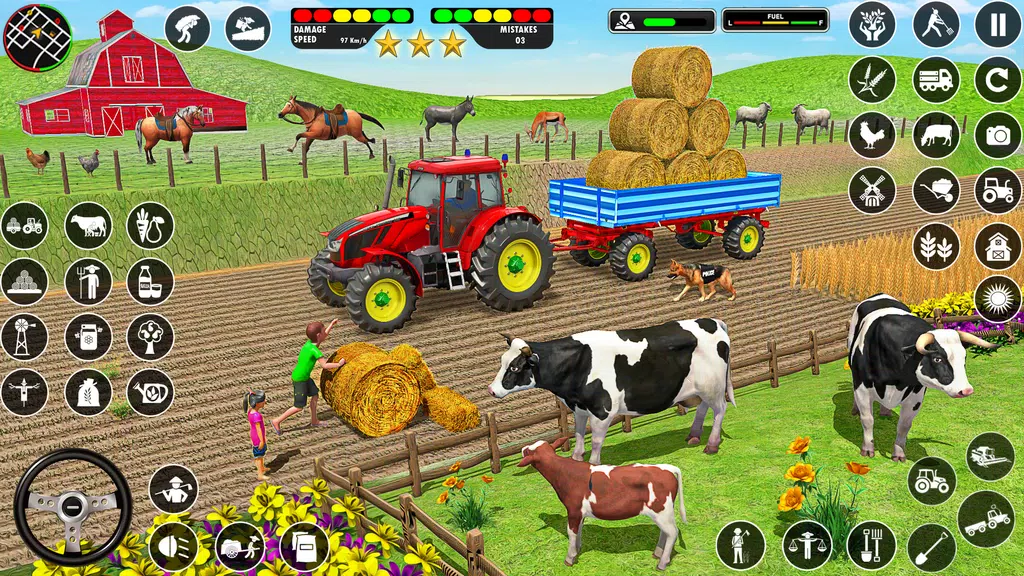 Farming Games: Tractor Driving Screenshot 3