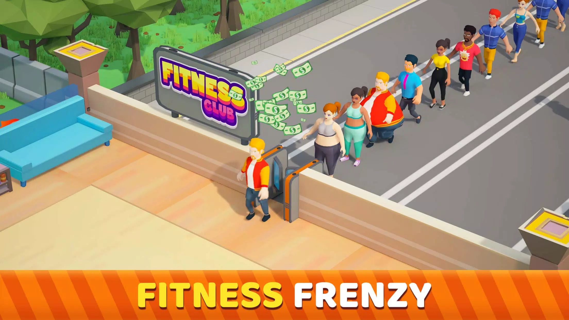 Fitness Club Tycoon Captura de tela 1