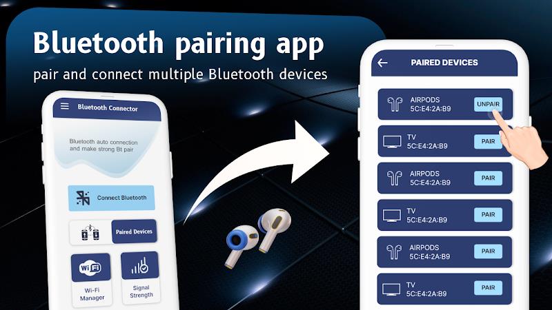 Bluetooth auto connect: Finder Captura de pantalla 1