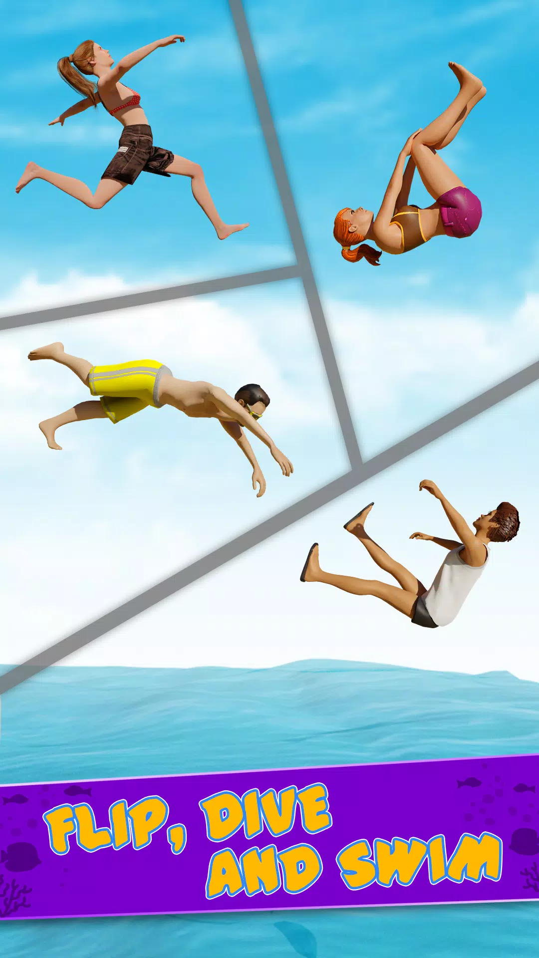Cliff Flip Diving 3D Flip Screenshot 3
