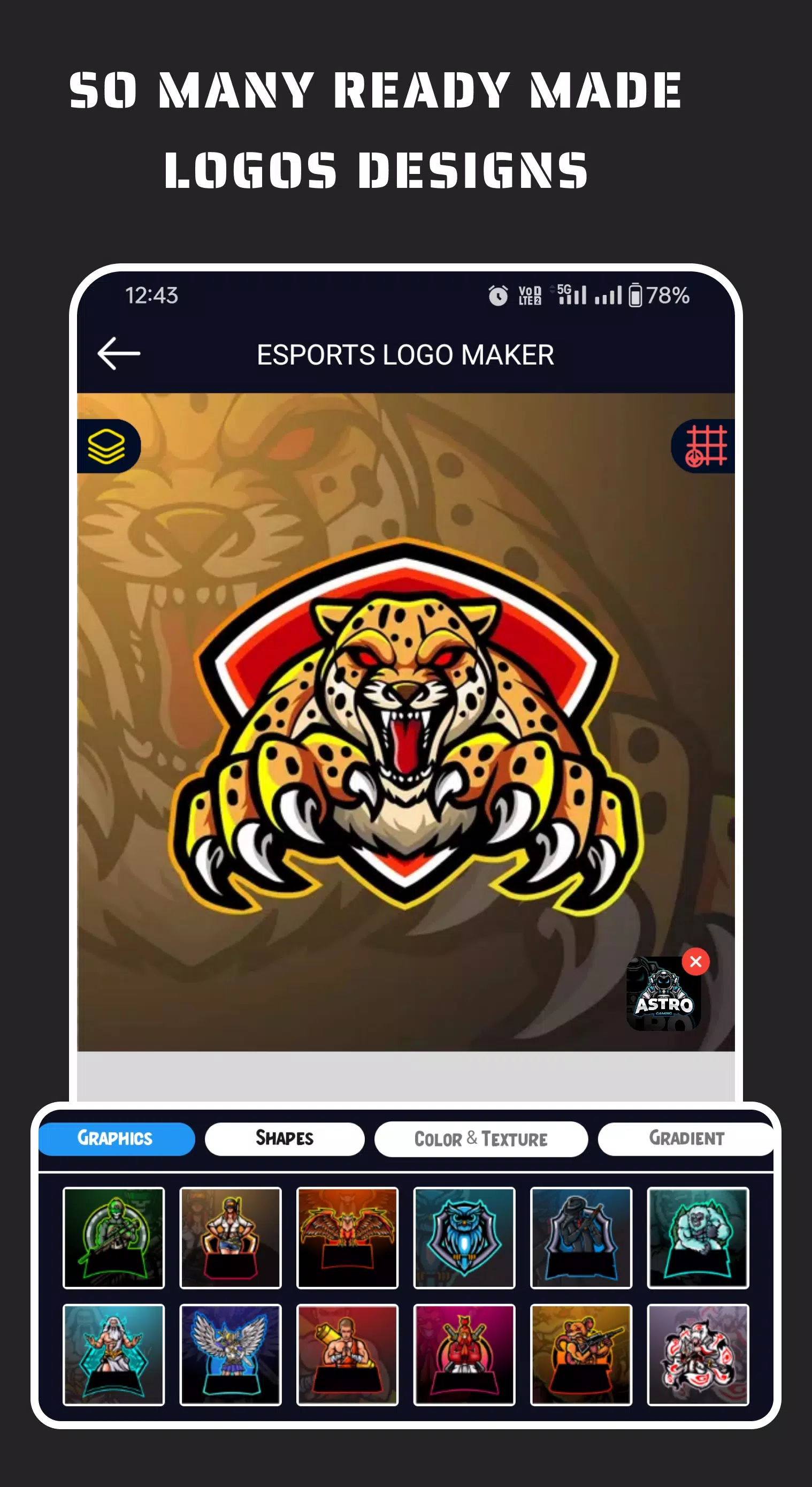 Esportify: Gaming Logo Maker Скриншот 4