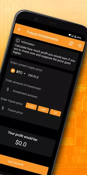 Crypto Calculator Captura de pantalla 2