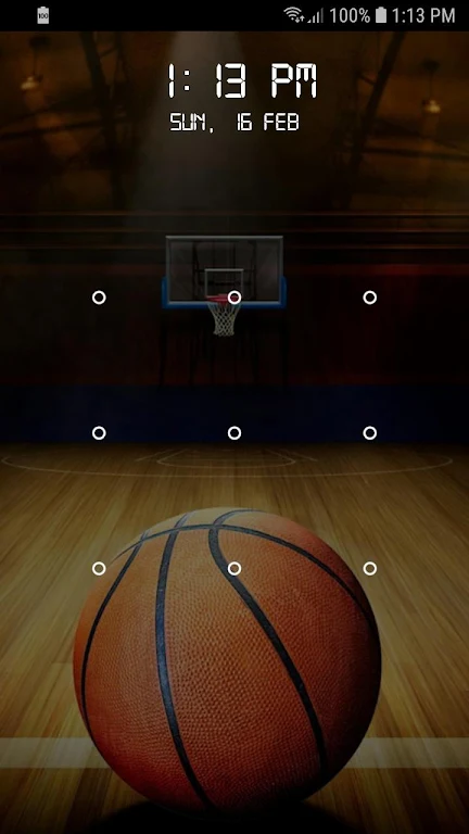 Basketball Screen Lock Pattern 스크린샷 2