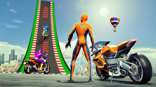 Super Hero Game - Bike Game 3D Screenshot 3