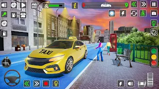 Taxi Driver Cab Car Driving 3D Скриншот 3