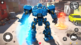 Real Robot Bike Transform Game 스크린샷 2