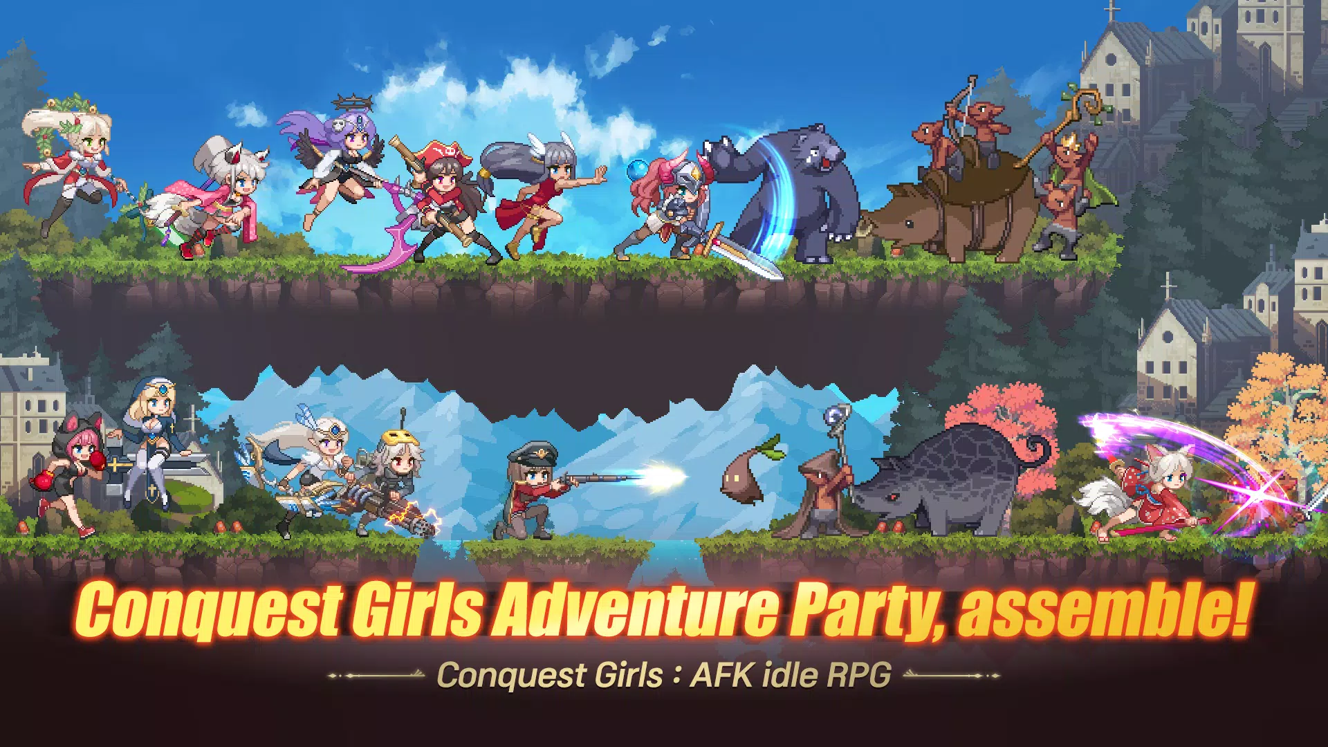 Conquest Girls: AFK Idle RPG Screenshot 1