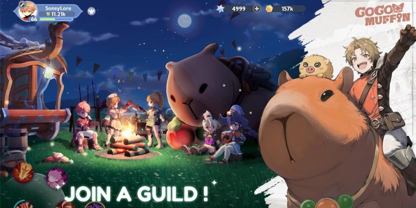 Go Go Muffin vous permet de faire du MMO sans rien faire à travers une aventure fantastique et vibrante, disponible maintenant sur iOS et Android