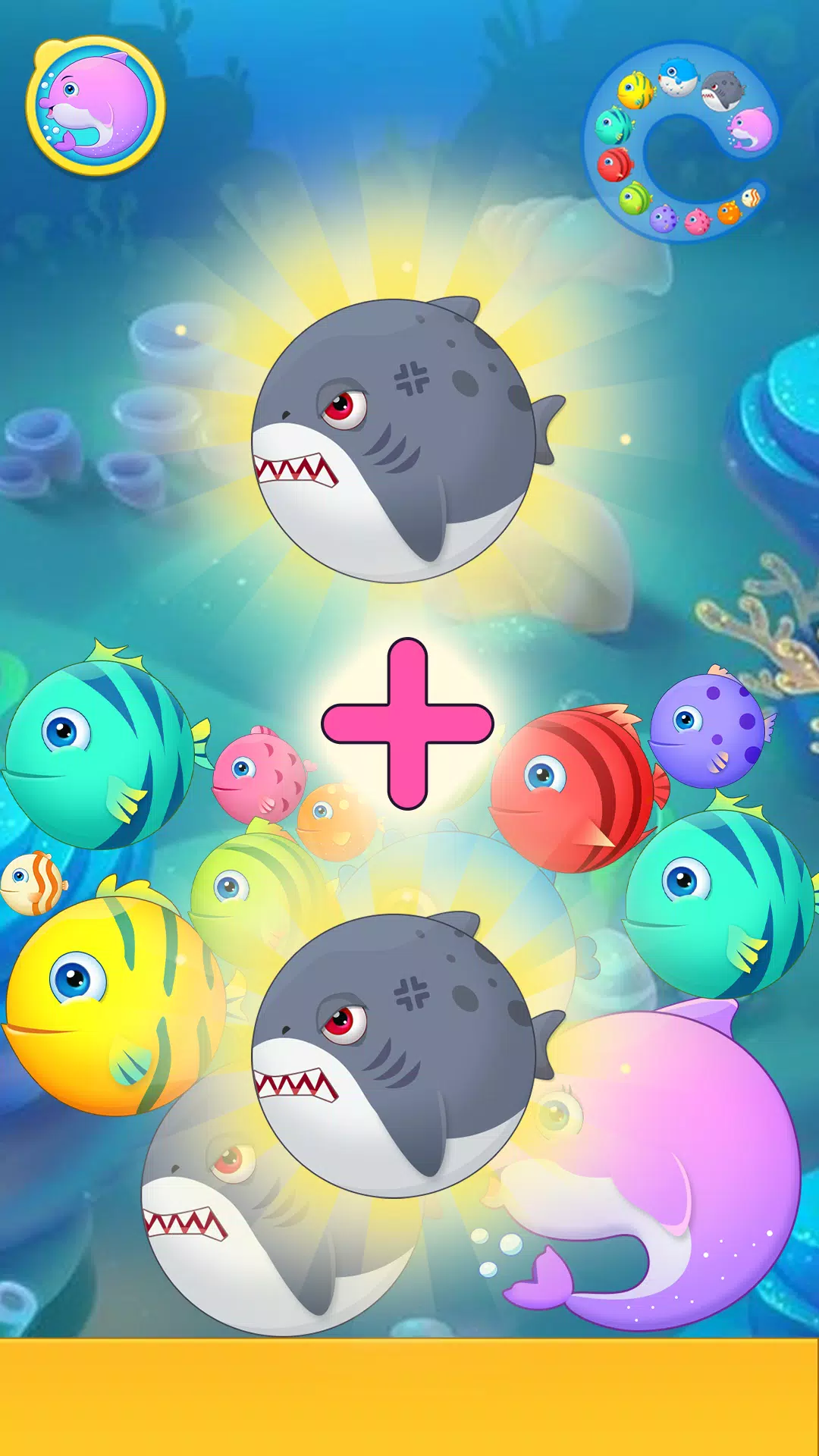 Sea Animals - Merge Game Скриншот 2