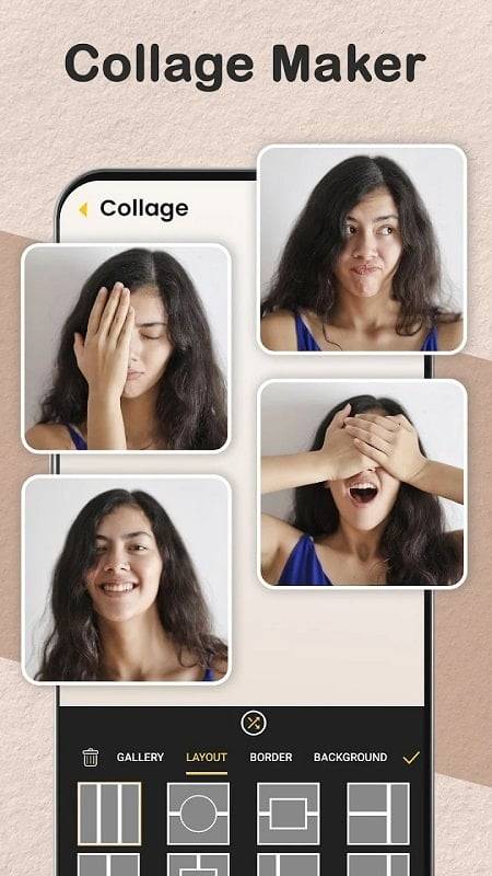 Gallery: Photo Editor, Collage ဖန်သားပြင်ဓာတ်ပုံ 3