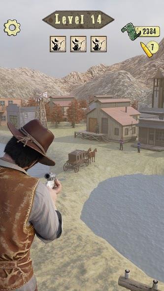 Wild West Sniper: Cowboy War Mod Ekran Görüntüsü 3