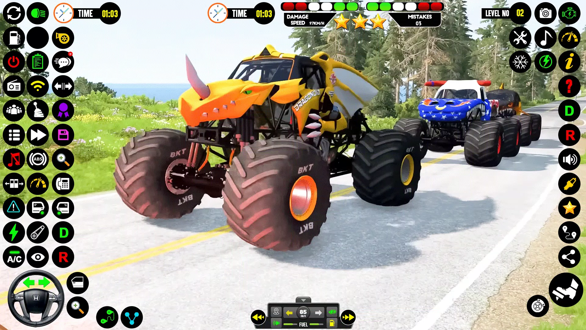 Monster Truck Racing: Truck 3D Tangkapan skrin 4