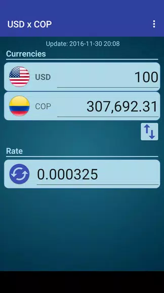 US Dollar to Colombian Peso Captura de pantalla 1