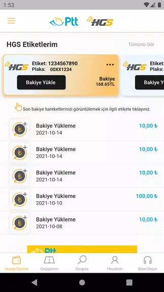 HGS - Hızlı Geçiş Sistemi Capture d’écran 2